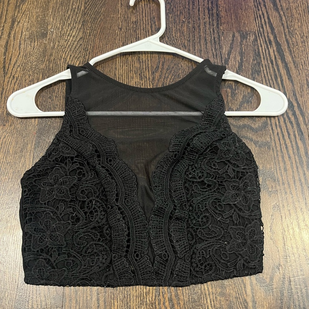 Sheer crop top
